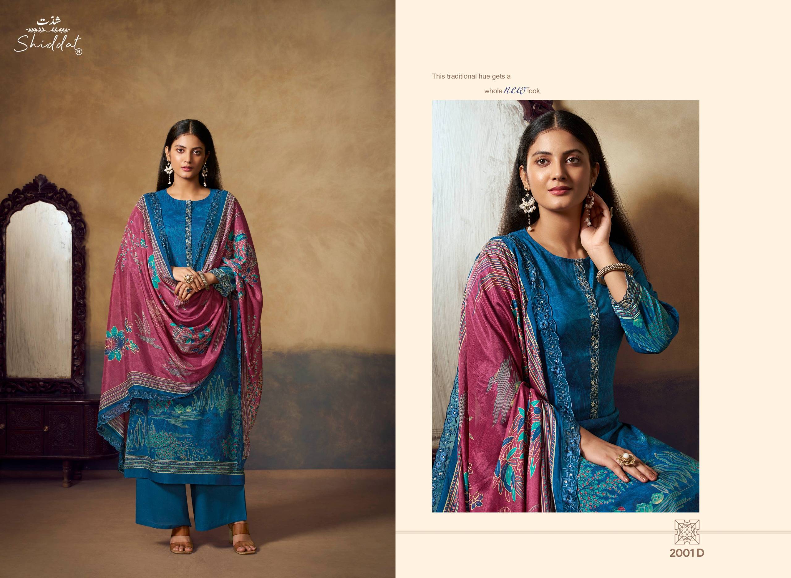 BLUEBELL 2 BY SHIDDAT 2001 to 2004 Series Beautiful Festive Suits Stylish Colorful Fancy Casual Wear & Ethnic Wear pure muslin Dresses At Wholesale Price